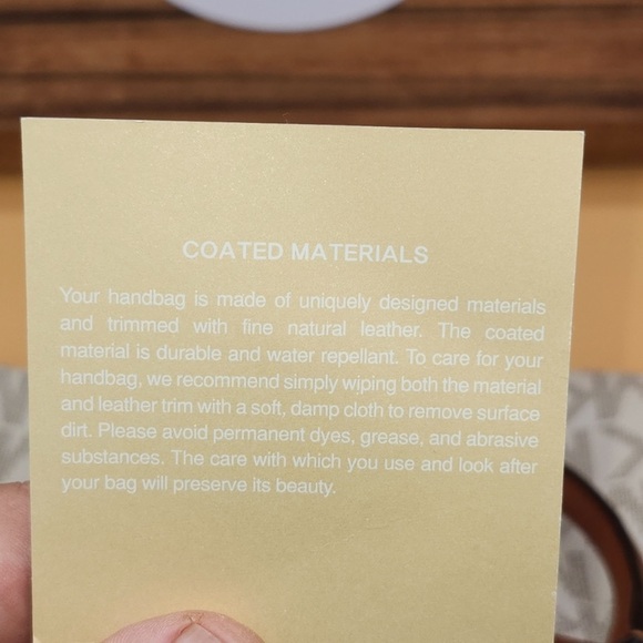 Michael Kors Vintage Canvas Coated Leather RARE Embossed Tag&MK LOCK SUPER EUC - Picture 4 of 6